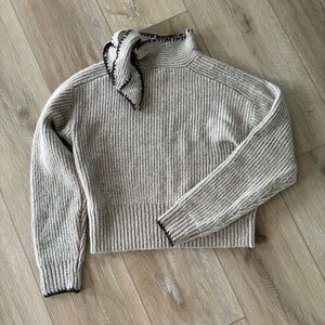 Zara bow knit jumper